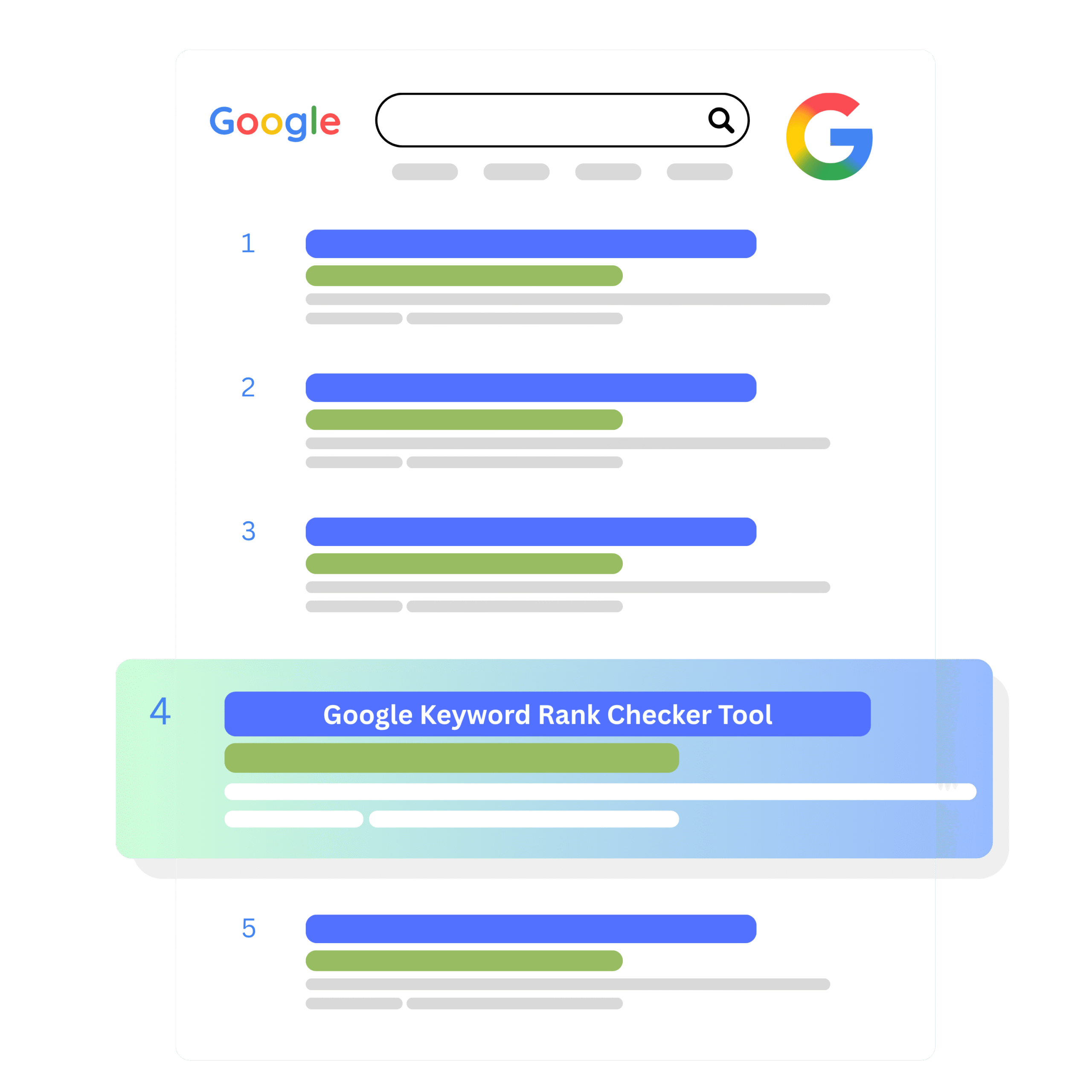 Google Keyword Rank Checker Tool